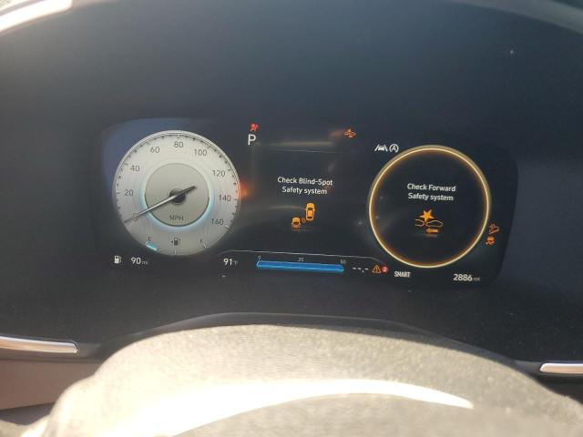 5NMS3DAJ2NH457639 - 2022 HYUNDAI SANTA FE SEL SILVER photo 9