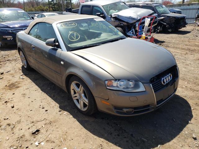 WAUAF48H78K001759 - 2008 AUDI A4 2.0T CABRIOLET GRAY photo 1