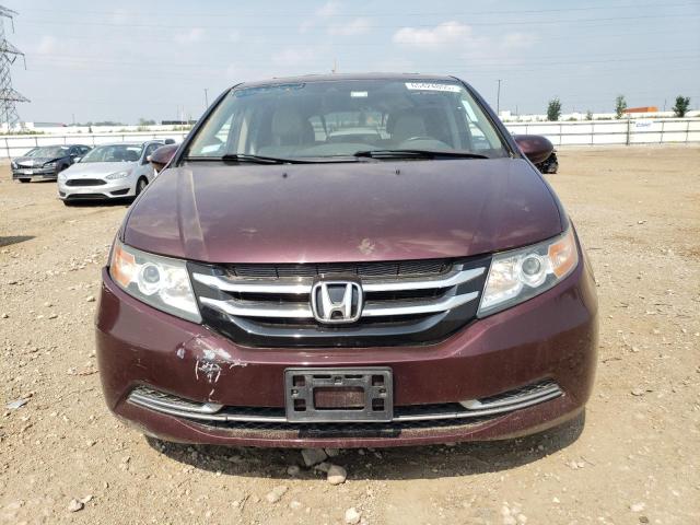 5FNRL5H65EB110880 - 2014 HONDA ODYSSEY EXL MAROON photo 5