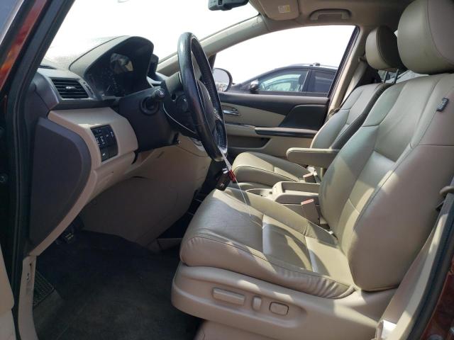 5FNRL5H65EB110880 - 2014 HONDA ODYSSEY EXL MAROON photo 7