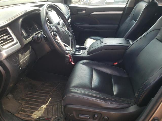 5TDJKRFH8FS215258 - 2015 TOYOTA HIGHLANDER XLE GRAY photo 7