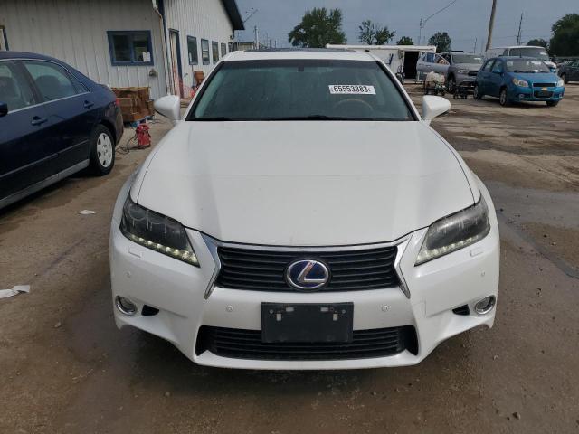 JTHBS1BL7D5006224 - 2013 LEXUS GS 450H WHITE photo 5