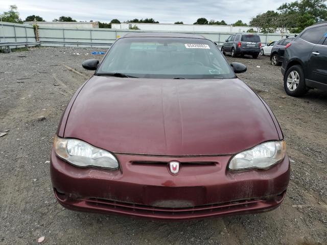 2G1WX15K129137326 - 2002 CHEVROLET MONTE CARL SS BURGUNDY photo 5