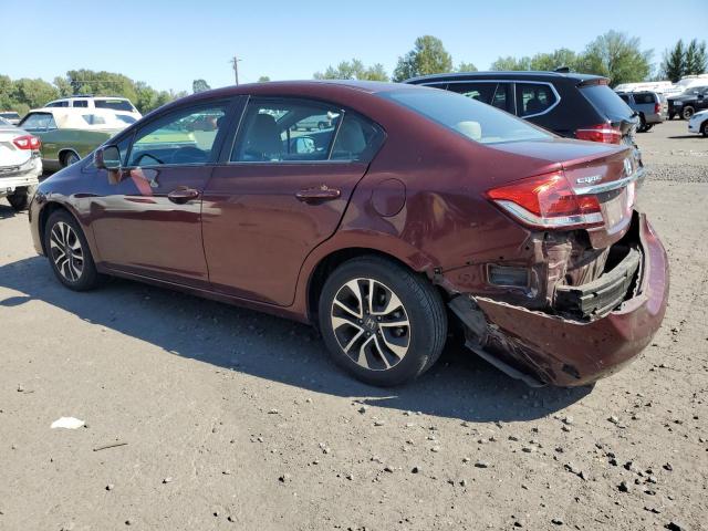 19XFB2F83DE274660 - 2013 HONDA CIVIC EX MAROON photo 2