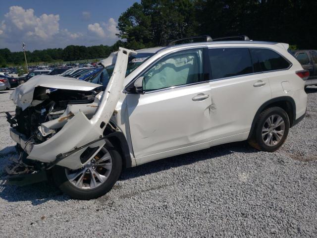 5TDKKRFHXES025237 - 2014 TOYOTA HIGHLANDER XLE WHITE photo 1