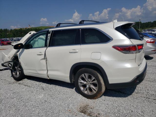 5TDKKRFHXES025237 - 2014 TOYOTA HIGHLANDER XLE WHITE photo 2