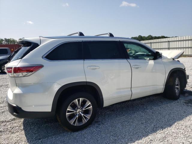 5TDKKRFHXES025237 - 2014 TOYOTA HIGHLANDER XLE WHITE photo 3