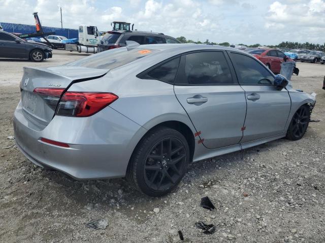 2HGFE2F59NH502472 - 2022 HONDA CIVIC SPORT SILVER photo 3