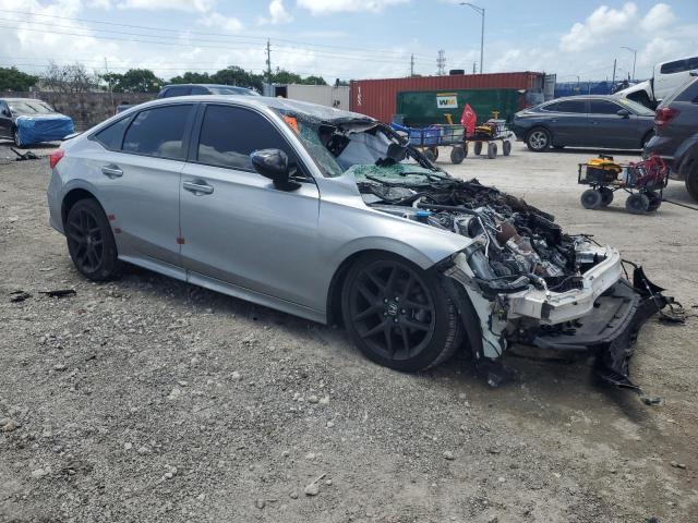 2HGFE2F59NH502472 - 2022 HONDA CIVIC SPORT SILVER photo 4