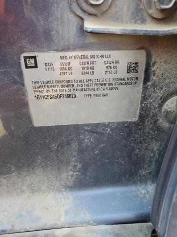 1G11C5SA5DF246620 - 2013 CHEVROLET MALIBU 1LT 蓝色 照片 12