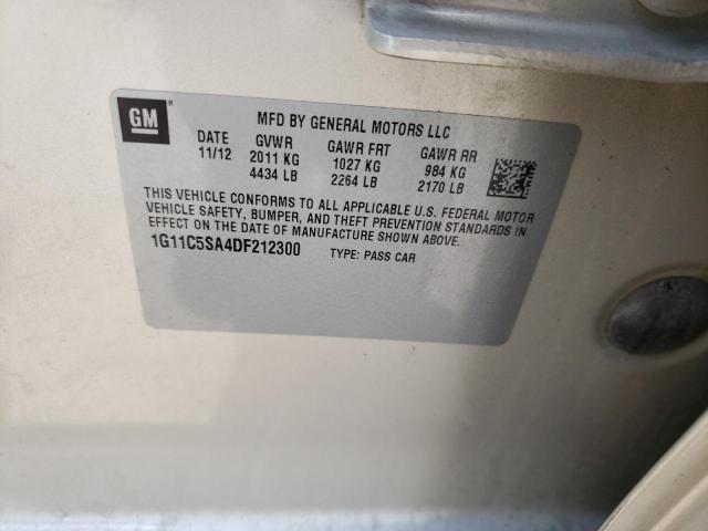 1G11C5SA4DF212300 - 2013 CHEVROLET MALIBU 1LT Bej foto 12