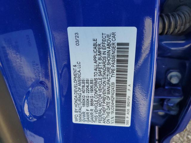 19UDE4H62PA024339 - 2023 ACURA INTEGRA A-SPEC TECH BLUE photo 12