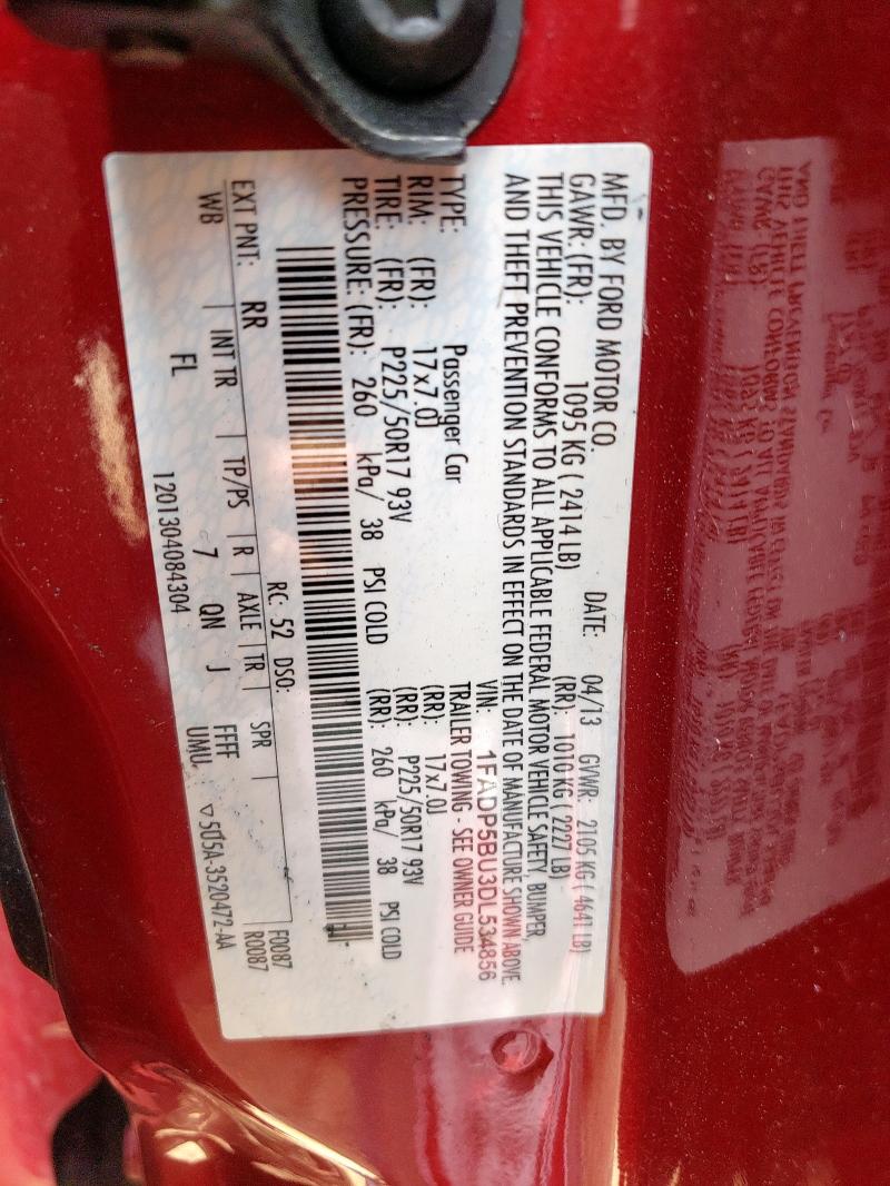 1FADP5BU3DL534856 - 2013 FORD C-MAX SEL RED photo 14