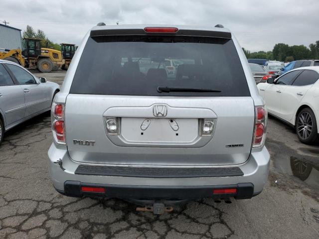 5FNYF18507B026410 - 2007 HONDA PILOT EXL SILVER photo 6