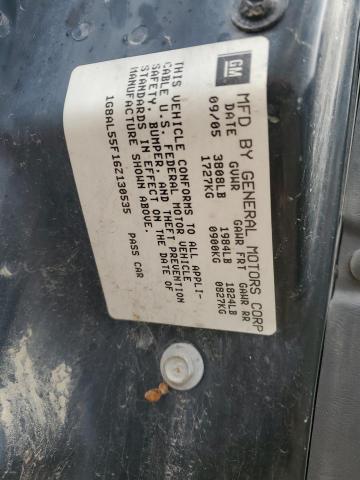 1G8AL55F16Z130535 - 2006 SATURN ION LEVEL 3 Сұр фото 13