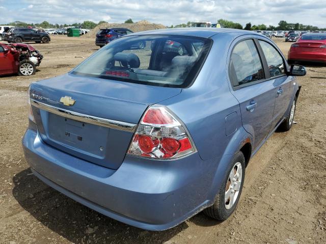 KL1TD56687B066439 - 2007 CHEVROLET AVEO BASE BLUE photo 4