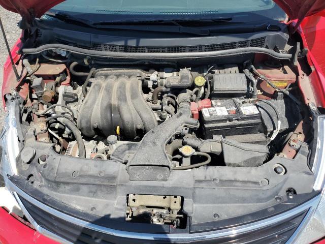 3N1BC1CP4CL365418 - 2012 NISSAN VERSA S RED photo 11