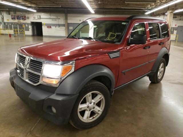 1D8GU28K37W601349 - 2007 DODGE NITRO SXT RED photo 2