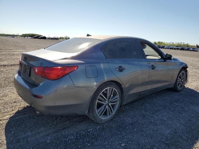 JN1BV7AR6FM397055 - 2015 INFINITI Q50 BASE GRAY photo 3