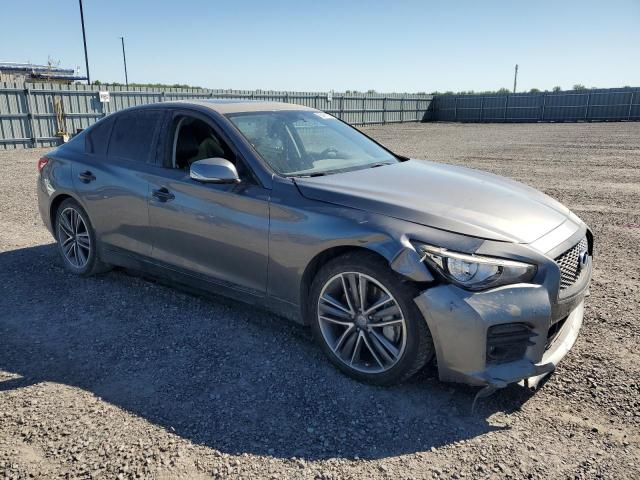 JN1BV7AR6FM397055 - 2015 INFINITI Q50 BASE GRAY photo 4