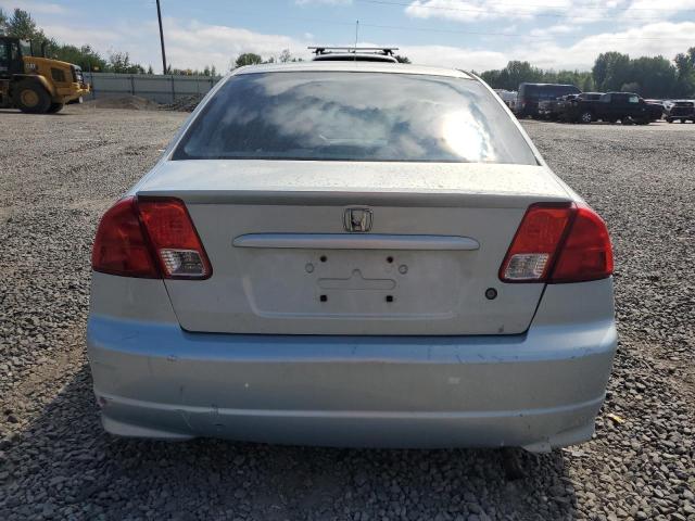 JHMES96655S009299 - 2005 HONDA CIVIC HYBRID BLUE photo 6