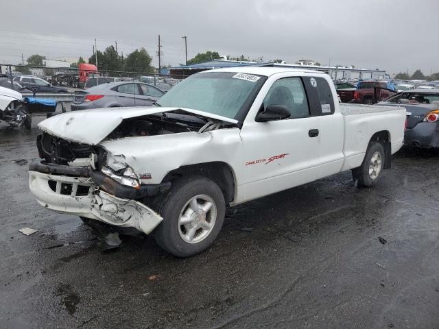 1B7GL22X4XS164006 - 1999 DODGE DAKOTA WHITE photo 1