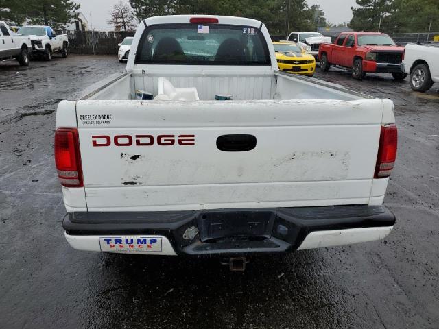 1B7GL22X4XS164006 - 1999 DODGE DAKOTA WHITE photo 6