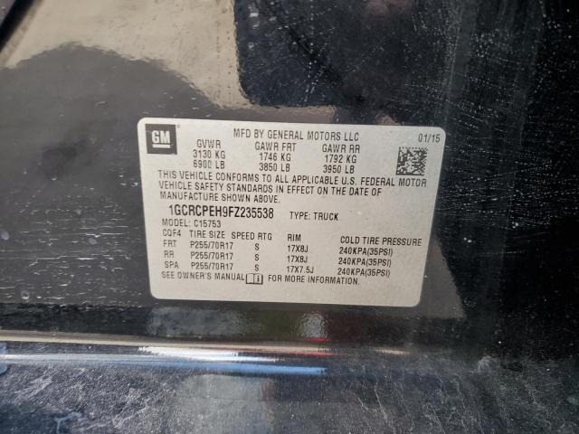 1GCRCPEH9FZ235538 - 2015 CHEVROLET SILVERADO C1500 BLACK photo 24