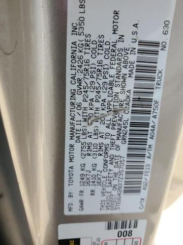 5TEUU42N37Z357057 - 2007 TOYOTA TACOMA ACCESS CAB Gold Foto 12