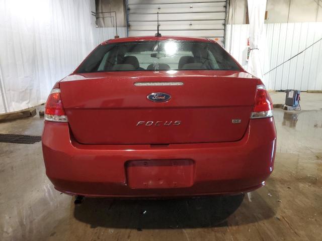 1FAHP3FN3AW245446 - 2010 FORD FOCUS SE RED photo 6