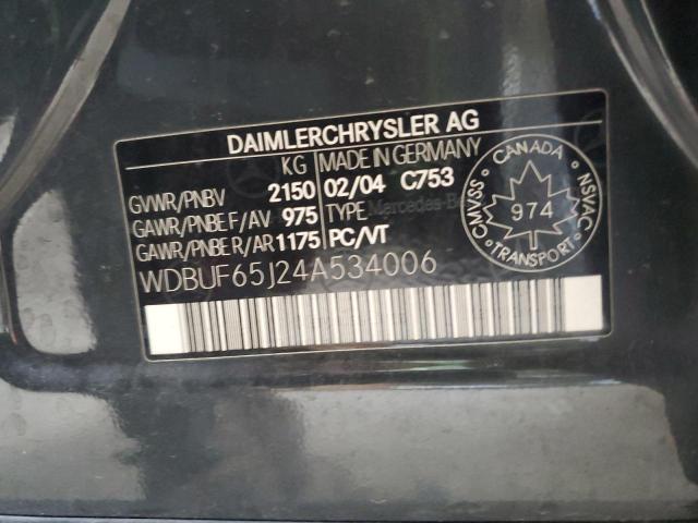 WDBUF65J24A534006 - 2004 MERCEDES-BENZ E 320 灰色 照片 13