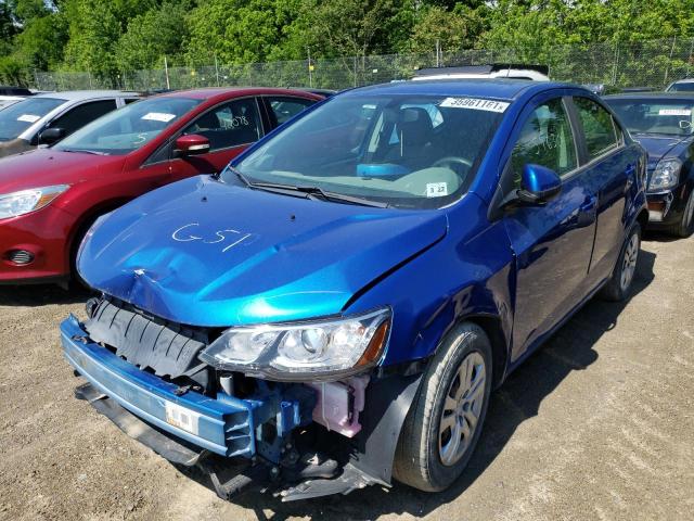 1G1JB5SG8H4123886 - 2017 CHEVROLET SONIC LS 蓝色 照片 2