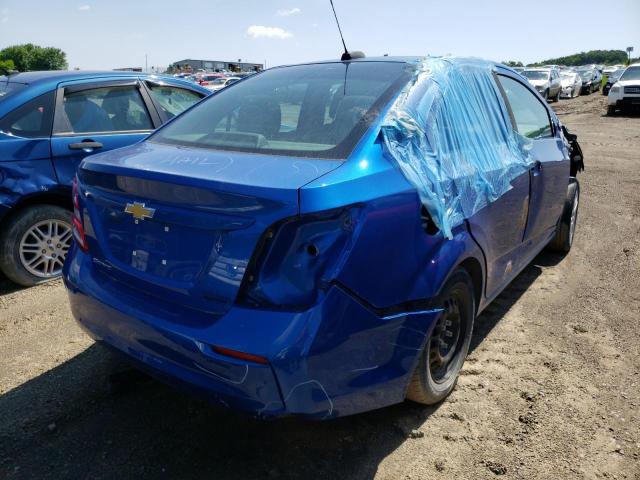 1G1JB5SG8H4123886 - 2017 CHEVROLET SONIC LS 蓝色 照片 4