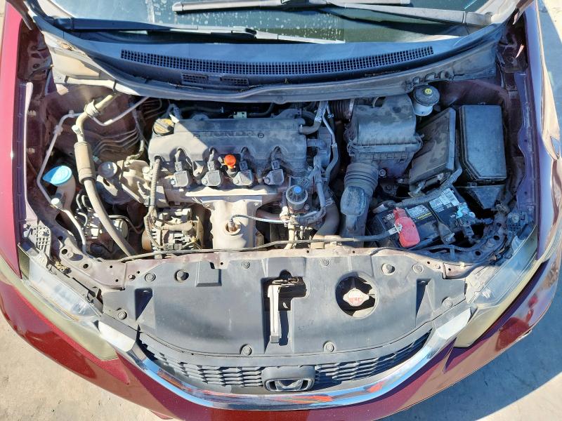 2HGFB2F58DH594309 - 2013 HONDA CIVIC LX BURGUNDY photo 11