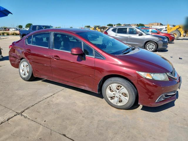 2HGFB2F58DH594309 - 2013 HONDA CIVIC LX BURGUNDY photo 4