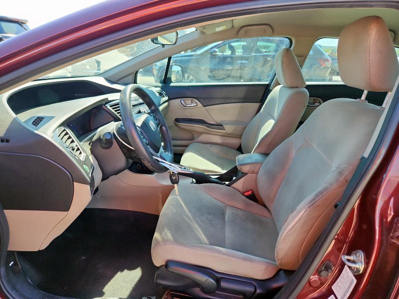 2HGFB2F58DH594309 - 2013 HONDA CIVIC LX BURGUNDY photo 7