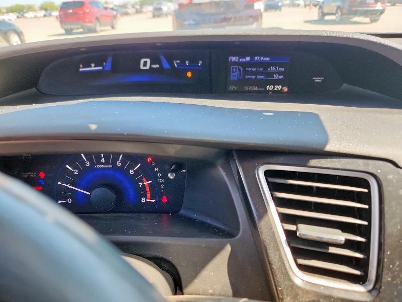 2HGFB2F58DH594309 - 2013 HONDA CIVIC LX BURGUNDY photo 9