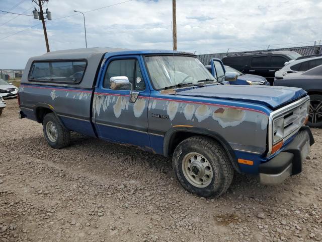 1B7HE16Y0NS506947 - 1992 DODGE D-SERIES D150 BLUE photo 4