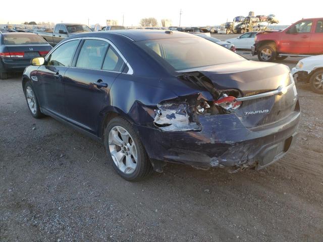 1FAHP2EW7BG133300 - 2011 FORD TAURUS SEL BLUE photo 3