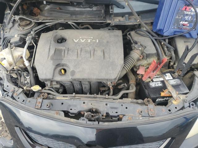 2T1BU4EE5AC299355 - 2010 TOYOTA COROLLA BASE BLACK photo 11