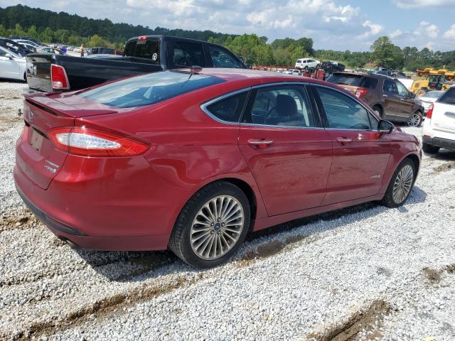 3FA6P0RU3ER372165 - 2014 FORD FUSION TITANIUM HEV RED photo 3