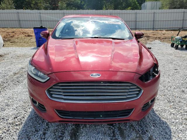 3FA6P0RU3ER372165 - 2014 FORD FUSION TITANIUM HEV RED photo 5