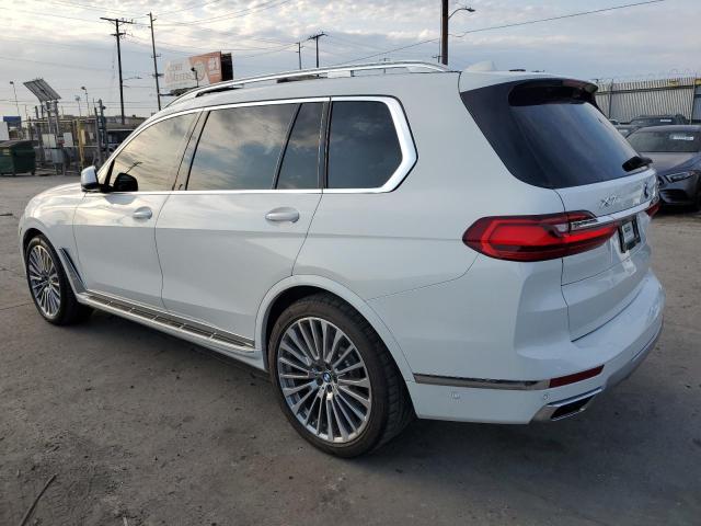 5UXCX4C54KLS38649 - 2019 BMW X7 XDRIVE50I WHITE photo 2