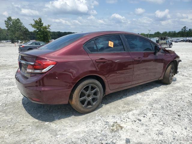 19XFB2F59EE001326 - 2014 HONDA CIVIC LX BURGUNDY photo 3