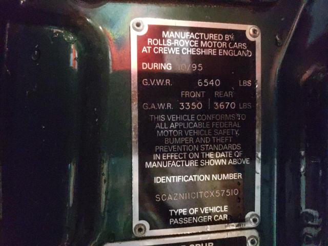 SCAZN11C1TCX57510 - 1996 ROLLS-ROYCE SILVER SPU GREEN photo 12