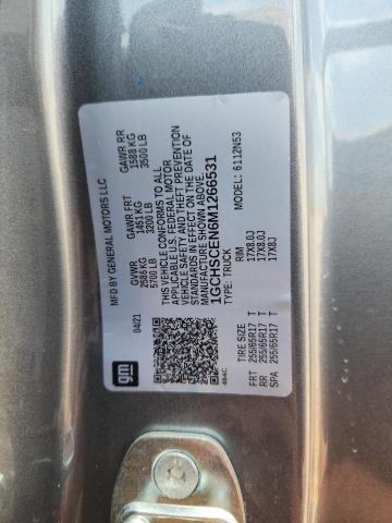 1GCHSCEN6M1266531 - 2021 CHEVROLET COLORADO LT GRAY photo 12