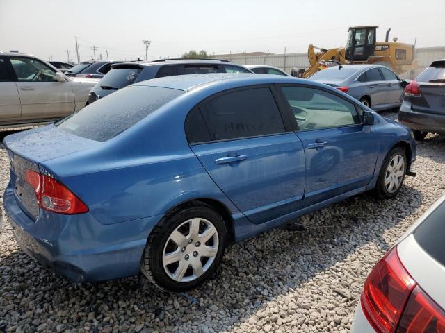 1HGFA16568L096969 - 2008 HONDA CIVIC LX BLUE photo 3