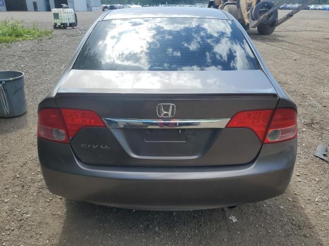 2HGFA16639H007429 - 2009 HONDA CIVIC LX-S Մոխրագույն լուսանկար 6