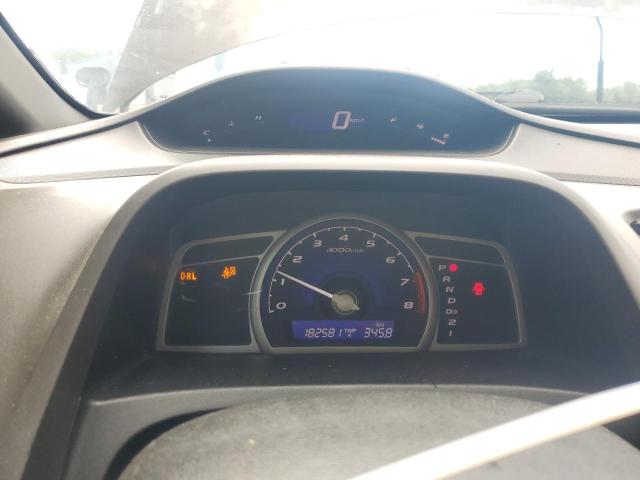 2HGFA16639H007429 - 2009 HONDA CIVIC LX-S Մոխրագույն լուսանկար 9