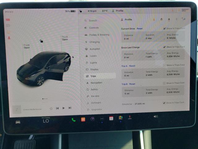 5YJYGDEE4LF048343 - 2020 TESLA MODEL Y BLACK photo 9